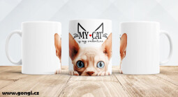 Hrnek 330 ml - My cat - Devon Rex